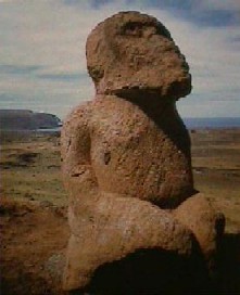 easter island kneeling figure