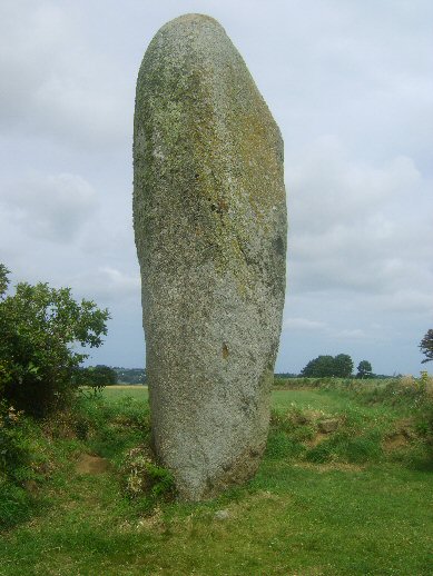 Lannouoluarn menhir, brittany.