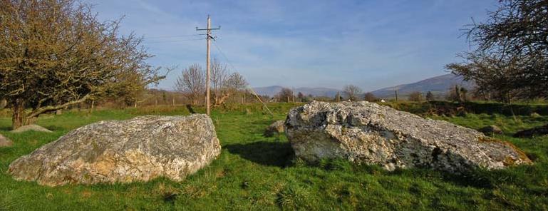 Castleruddery, Quartz Portal-Stones, Ireland.
