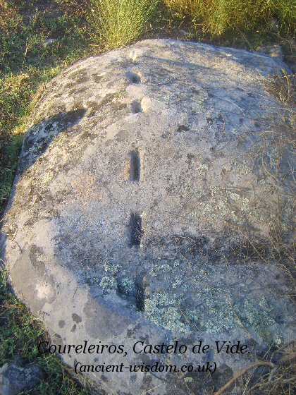 Quarry marks, Coureleiros, Castelo de vide, Portugal.