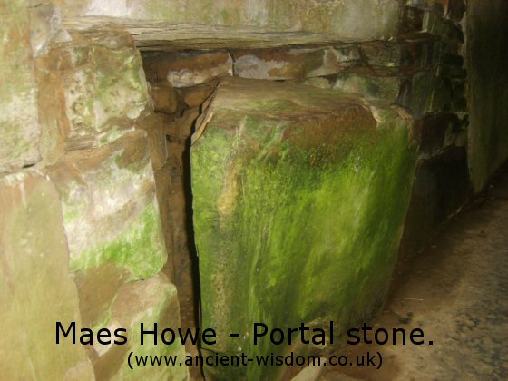 Maes howe portal-stone.